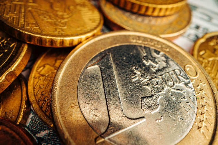 Monedes d'euro.